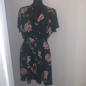 Flower Print Midi Dress